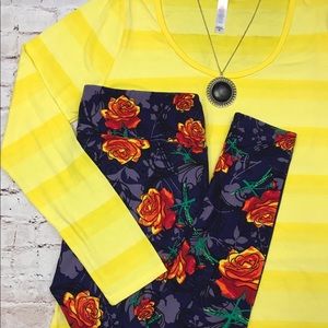 LuLaRoe 2 Item Bundle Lynnae & Leggings M